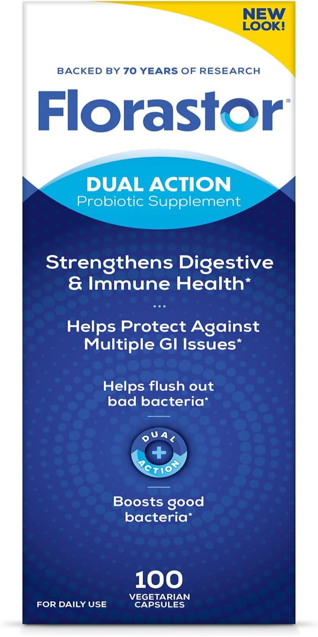 Her Florastor® Balanced Benefits Digest + De-stress Probiotic Supplement