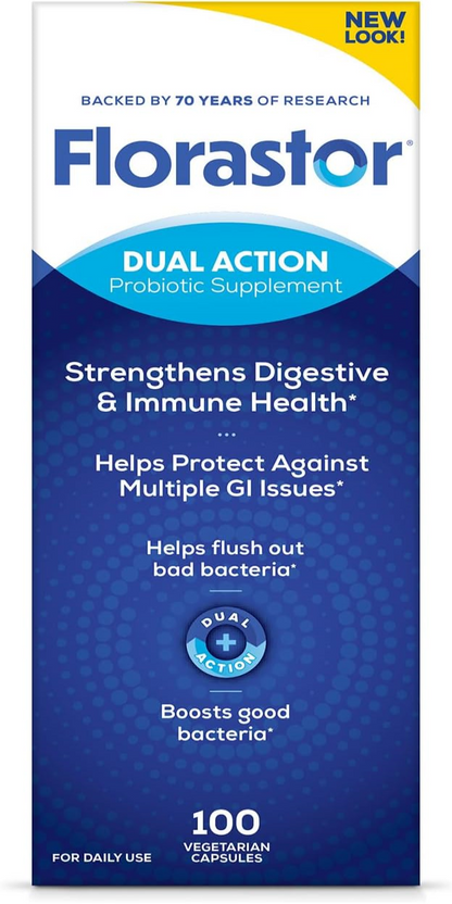 Her Florastor® Balanced Benefits Digest + De-stress Probiotic Supplement
