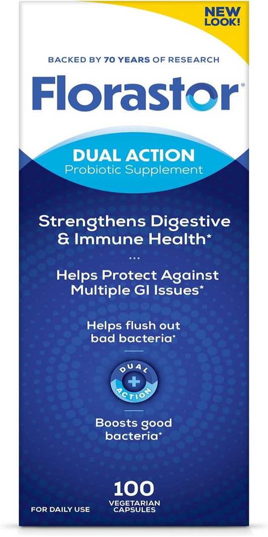 Her Florastor® Balanced Benefits Digest + De-stress Probiotic Supplement