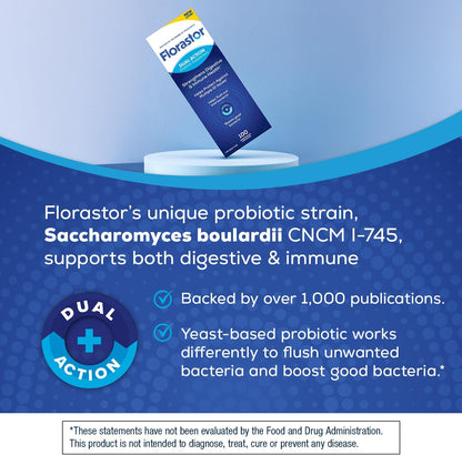 Her Florastor® Balanced Benefits Digest + De-stress Probiotic Supplement