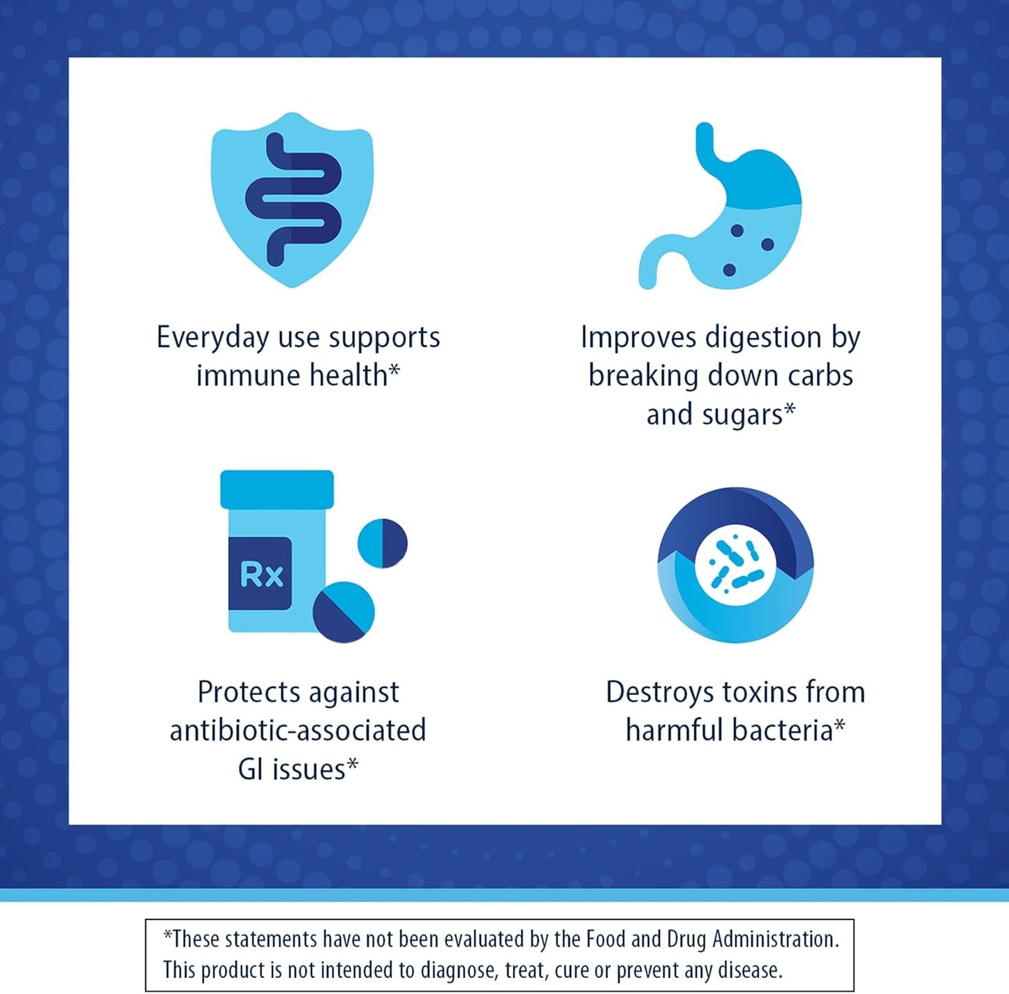 Her Florastor® Balanced Benefits Digest + De-stress Probiotic Supplement